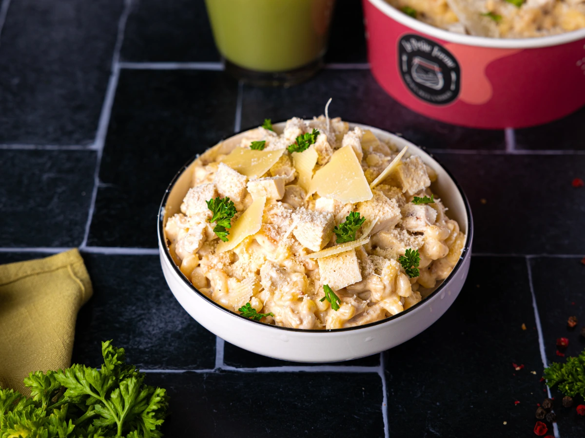 Coquillettes poulet parmesan | 10€80