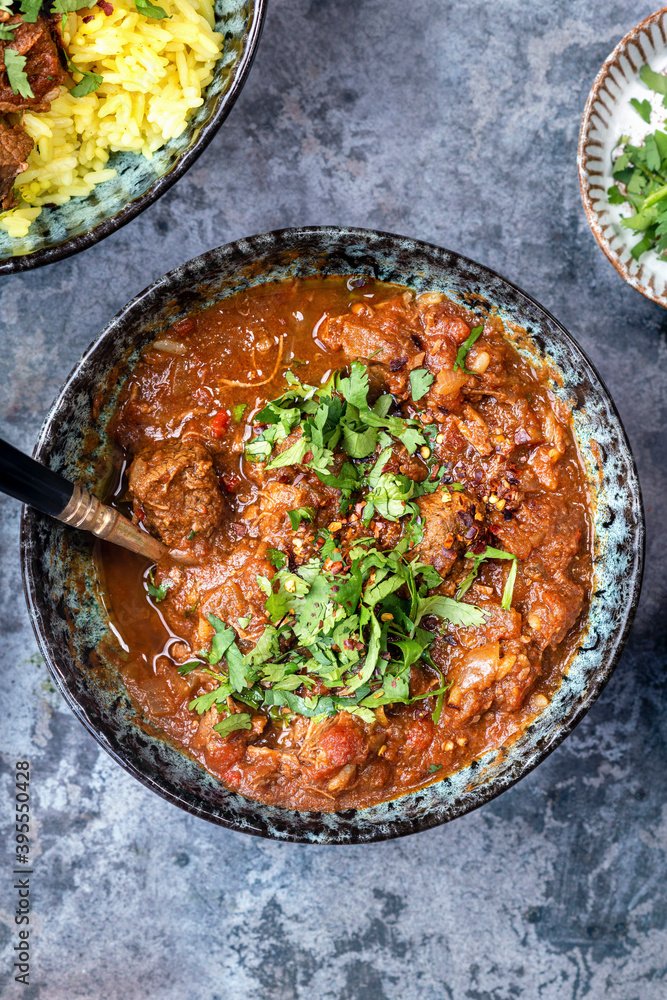 Curry de boeuf La petite ferme lyon